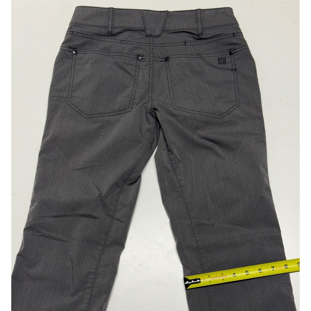5.11 Tactical Women 2 Long Gray Straight Leg Cargo Work Pants TLBLIN-4389-1 - Picture 6 of 6
